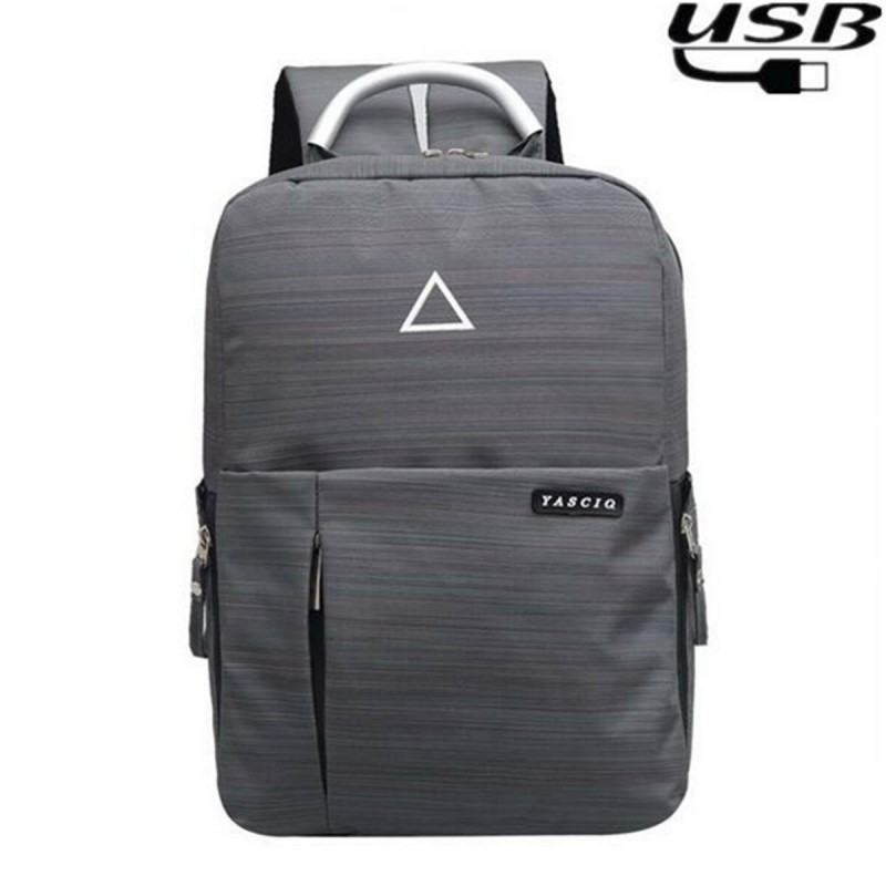  B-10719 USB Charging Camera Bag Backpack for DSLR Camera Lens Tripod - Grey