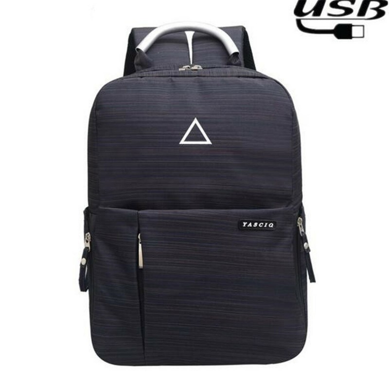  B-10719 USB Charging Camera Bag Backpack for DSLR Camera Lens Tripod - Grey