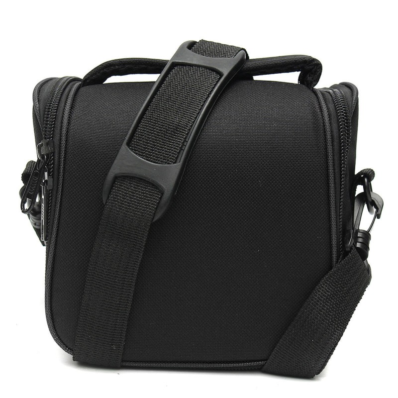 Water-resistant Camera Shoulder Sling Bag Carry Travel Case for DLSR SLR Digital Camera Flash Lens - Red
