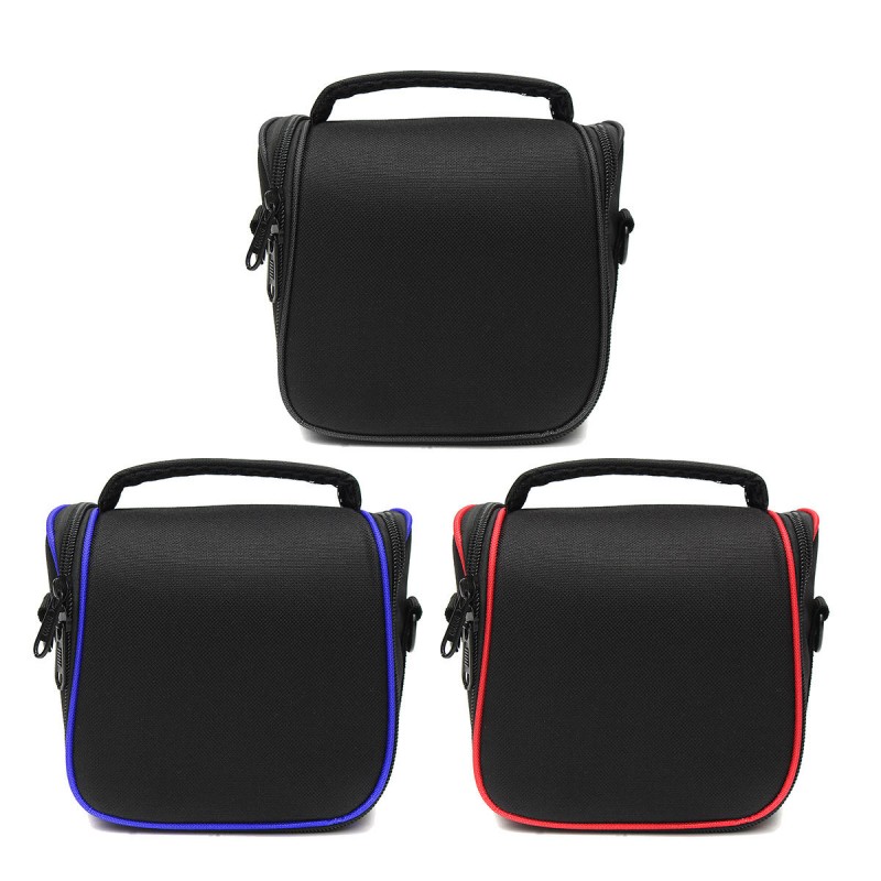 Water-resistant Camera Shoulder Sling Bag Carry Travel Case for DLSR SLR Digital Camera Flash Lens - Red
