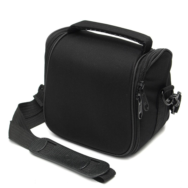 Water-resistant Camera Shoulder Sling Bag Carry Travel Case for DLSR SLR Digital Camera Flash Lens - Red