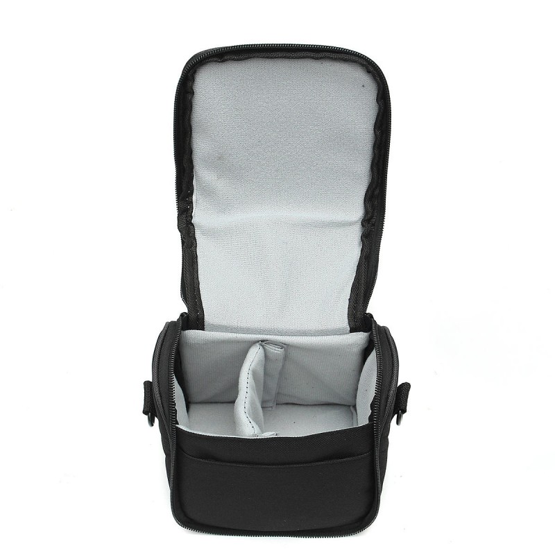 Water-resistant Camera Shoulder Sling Bag Carry Travel Case for DLSR SLR Digital Camera Flash Lens - Red