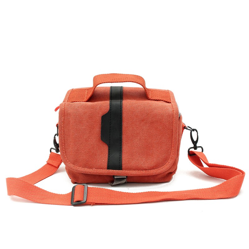 Single Shoulder Protective Travel Carrying Messenger Bag For Micro-DSLR Camera  - Orange