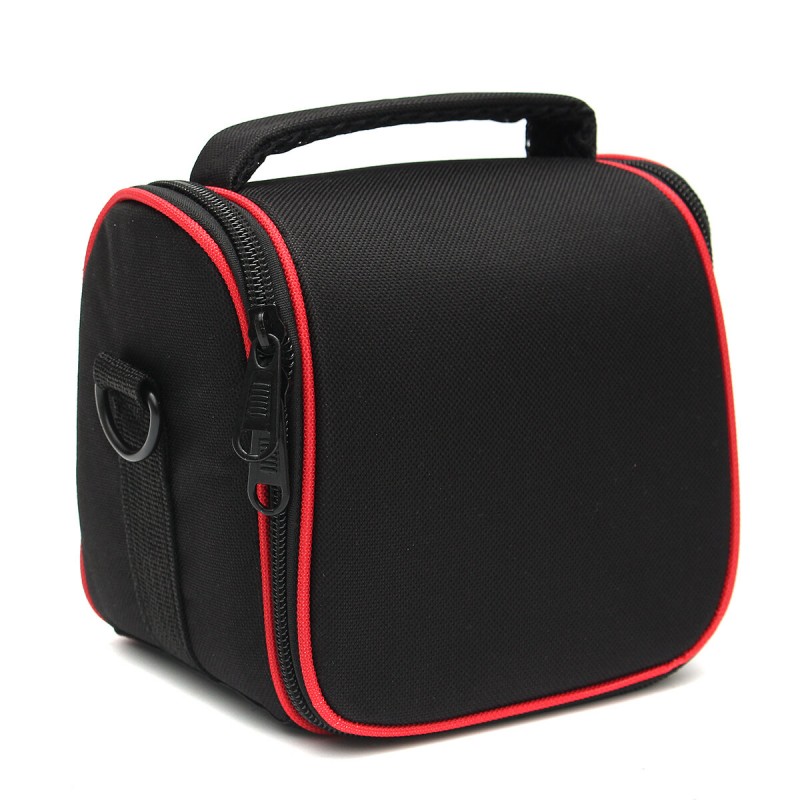 Water-resistant Camera Shoulder Sling Bag Carry Travel Case for DLSR SLR Digital Camera Flash Lens - Red