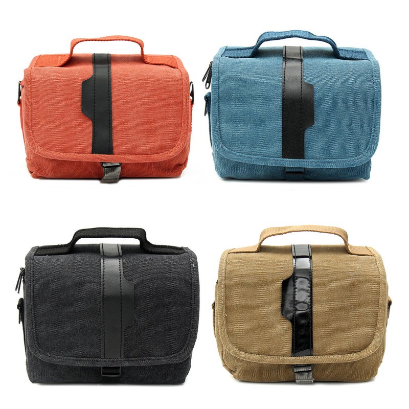 Single Shoulder Protective Travel Carrying Messenger Bag For Micro-DSLR Camera  - Orange