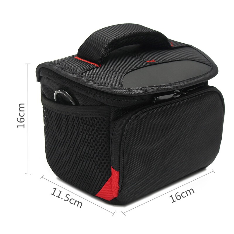Waterproof Camera Shoulder Bag Travel Carrying Case with Rain Cover For DSLR SLR Camera Flash Lens - S