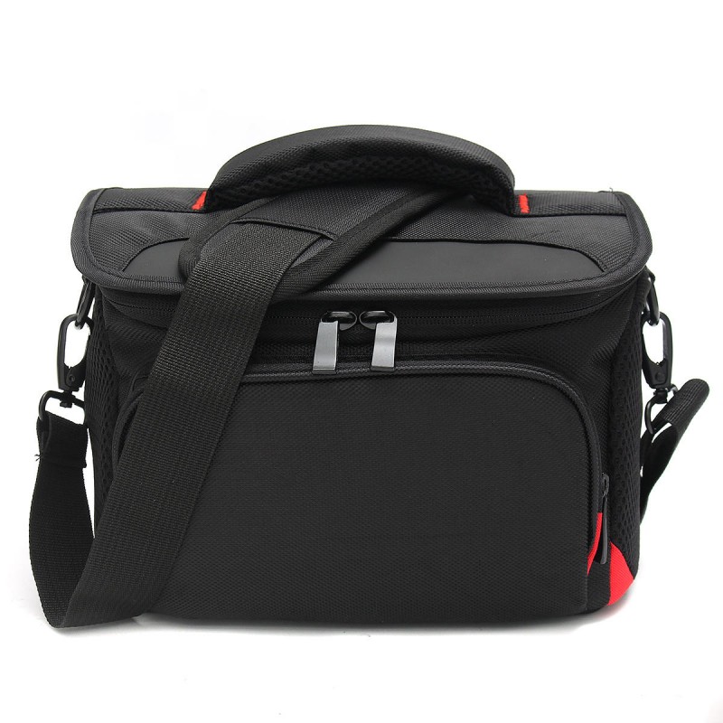 Waterproof Camera Shoulder Bag Travel Carrying Case with Rain Cover For DSLR SLR Camera Flash Lens - S