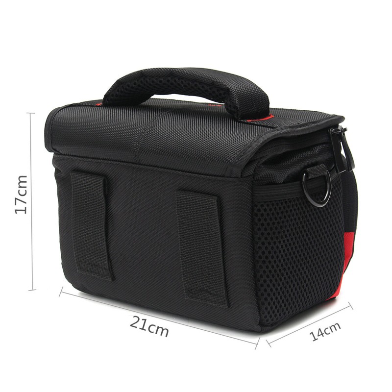 Waterproof Camera Shoulder Bag Travel Carrying Case with Rain Cover For DSLR SLR Camera Flash Lens - S