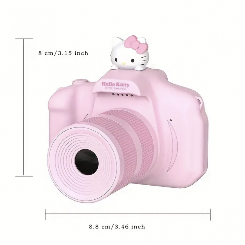 Sanrio Hello Kitty Cinnamoroll Kuromi Cute Camera For Children, Anime Peripherals——Blue