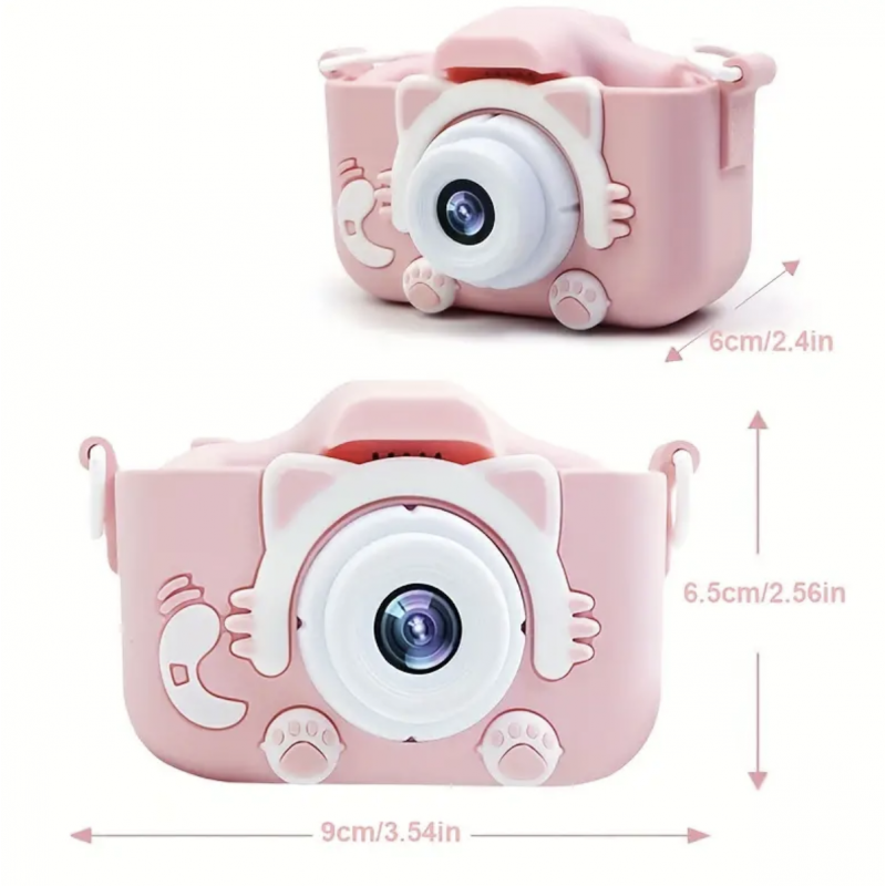 Mini Camera Kids Camera Toys For 3 4 5 6 7 8 9 10 11 12 Year Old Boys/Girls, Kids Digital Camera For Toddler With Video, Christmas Birthday Festival Gifts For Kids, Selfie Camera For Kids, 32GB SD Card