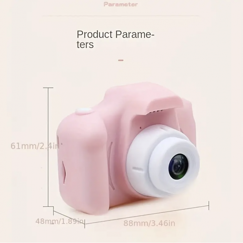 X2 Mini Kids Digital Camera HD Cartoon Can Take Pictures Kids Mini Kids Camera Toy Kids Birthday Present Gift Box Gift For Birthday/Easter/Boy/Girlfriend——Blue