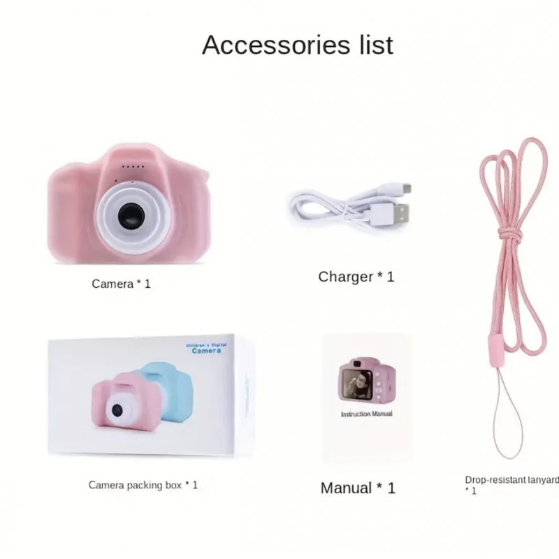X2 Mini Kids Digital Camera HD Cartoon Can Take Pi...
