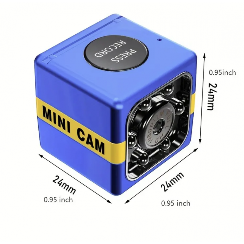 1pc Mini Camera Full HD 1080P Night Vision Camcorder Motion Detection DVR Micro Camera Sport DV Video Ultra Portable Small Cam, Pocket Mini Camera——Black