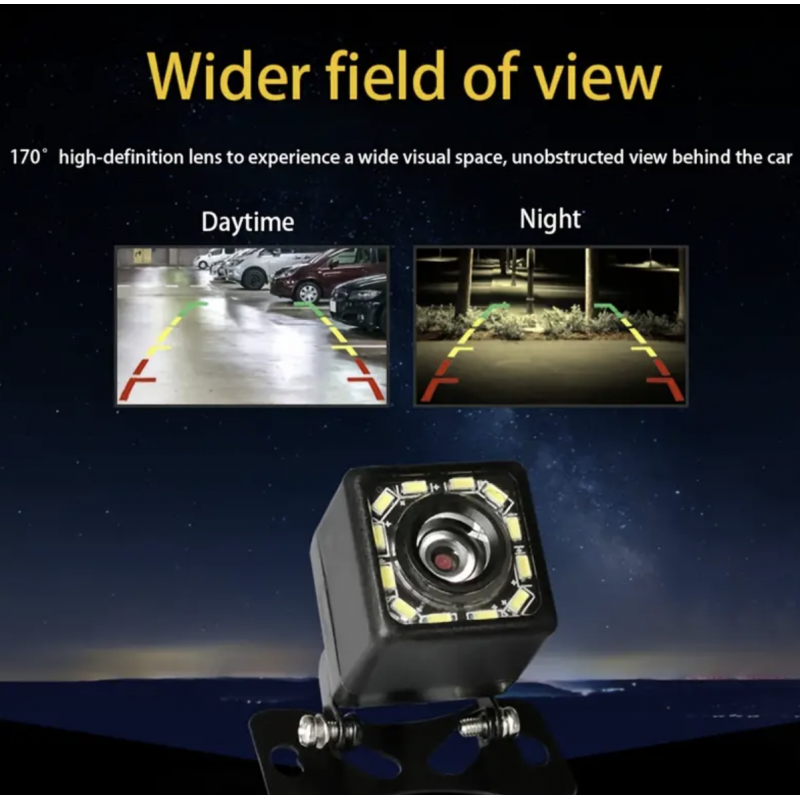 Car Rear View Camera, Universal 4LED 8LED 12 LED N...