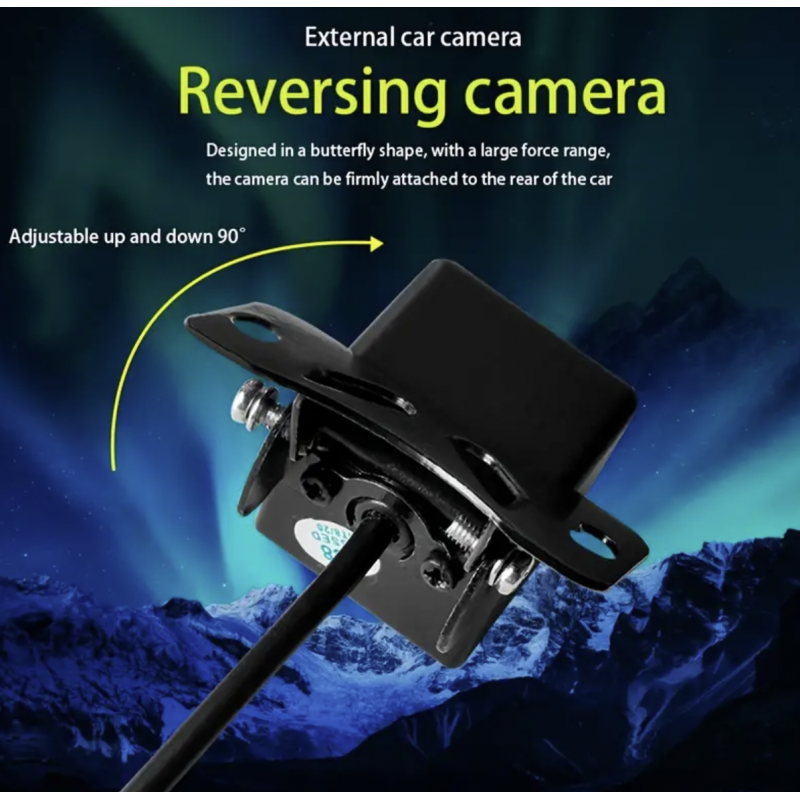 Car Rear View Camera, Universal 4LED 8LED 12 LED Night Vision Reversing Automatic Parking Monitor CCD IP68 Waterproof High-Definition Image
