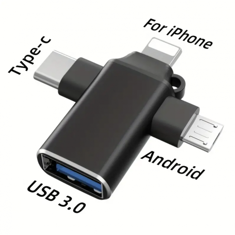 3 In 1 Usb C To Usb Adapter,usb A To Usb C Camera Adapter,usb Adapter For Iphone,usb To Ipad Adapter,type C To Usb Adapter,usb A To Micro Usb Adapter,OTG Adapter For Apple Android Mobile Phone