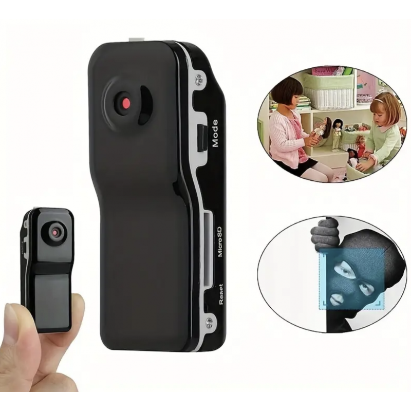 1pc, Portable Mini Camera Digital Video Audio Small Camcorder Action Sports Micro Cam Car Bike Recorder Small Pocket DVR Cam HD Night Vision Motion Video Camera