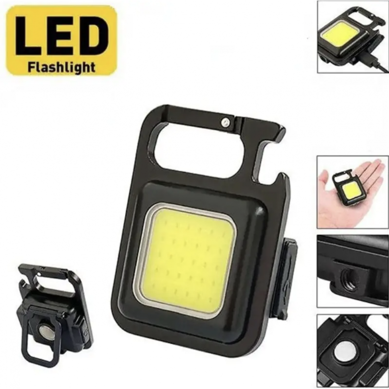 Mini USB Rechargeable LED Flashlight, 4 Light Mode...