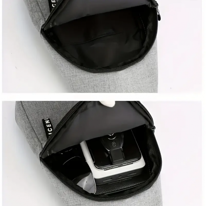 Men's Casual Outdoor Chest Bag Mountaineering Cycling Shoulder Bag Waterproof Sports Small Messenger Bag