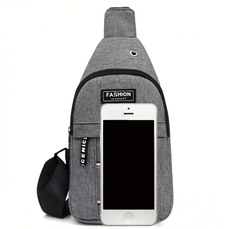 Men's Casual Outdoor Chest Bag Mountaineering Cycling Shoulder Bag Waterproof Sports Small Messenger Bag