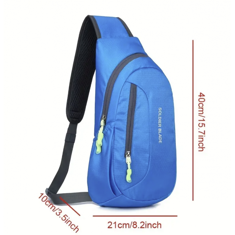 Outdoor Travel Sling Bag, Casual Sports Chest Bag, Waterproof Cycling Crossbody Purse